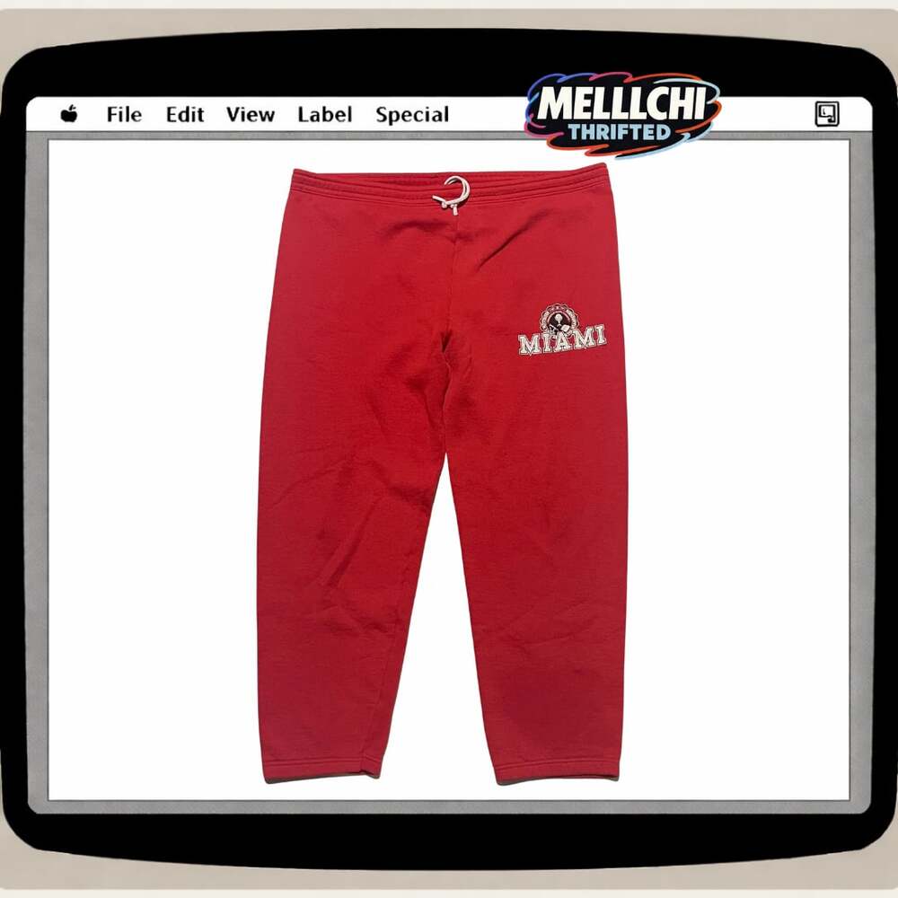 90s Miami University Red Sweatpants XL